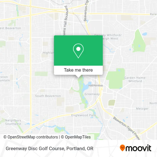 Greenway Disc Golf Course map