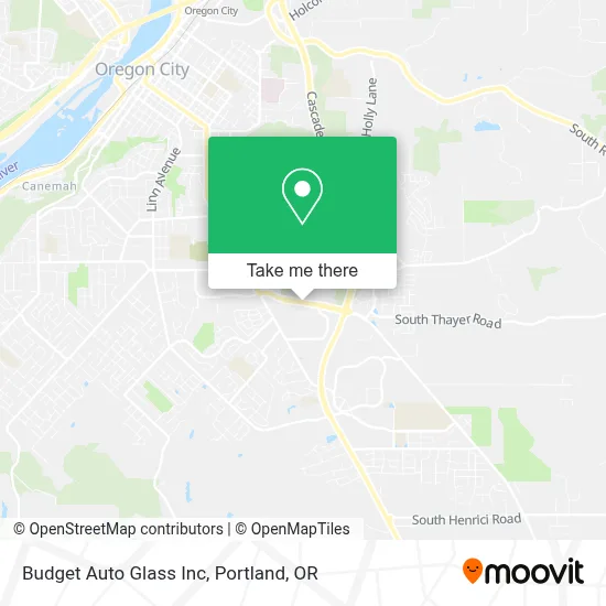 Budget Auto Glass Inc map