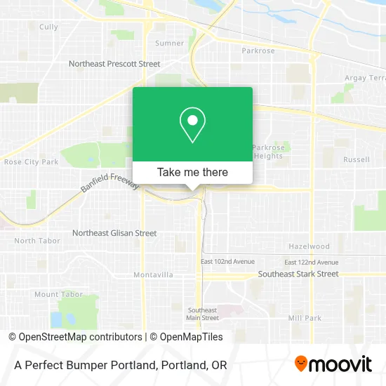 A Perfect Bumper Portland map
