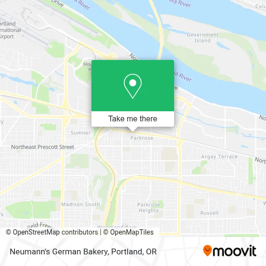 Neumann's German Bakery map