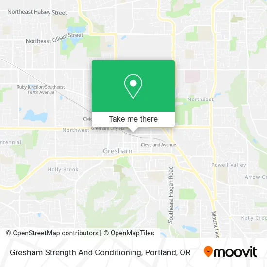 Gresham Strength And Conditioning map