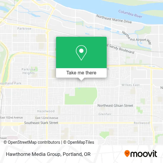 Hawthorne Media Group map
