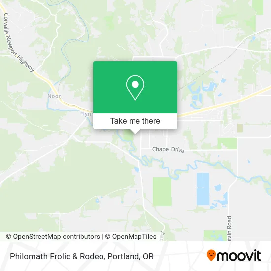 Philomath Frolic & Rodeo map