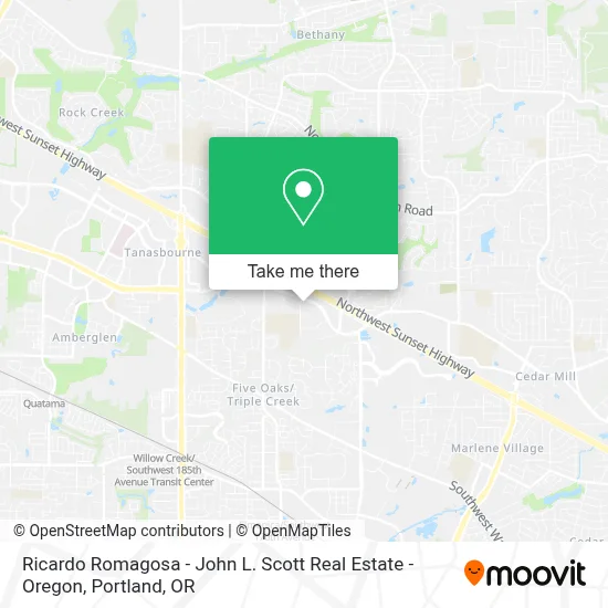 Ricardo Romagosa - John L. Scott Real Estate - Oregon map