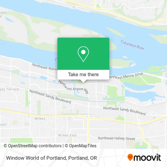 Window World of Portland map