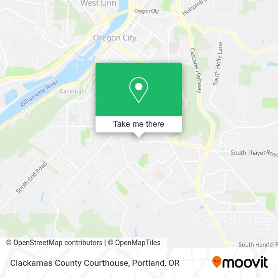 Clackamas County Courthouse map