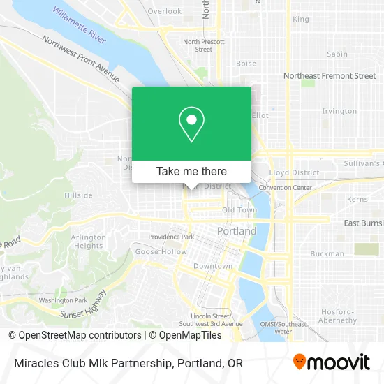 Miracles Club Mlk Partnership map