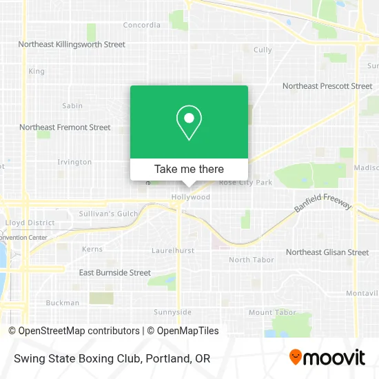 Swing State Boxing Club map