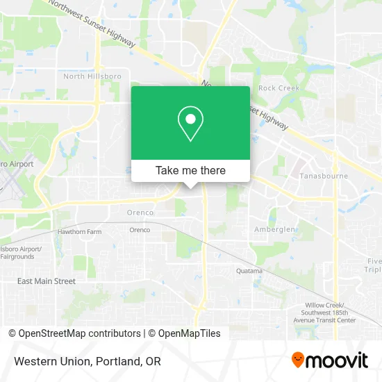 Western Union map