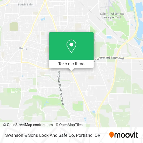 Swanson & Sons Lock And Safe Co map