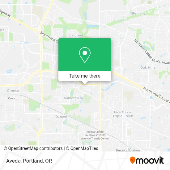 Aveda map
