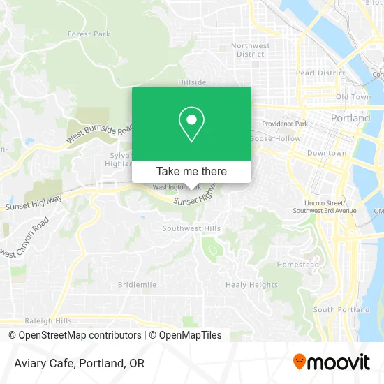 Aviary Cafe map