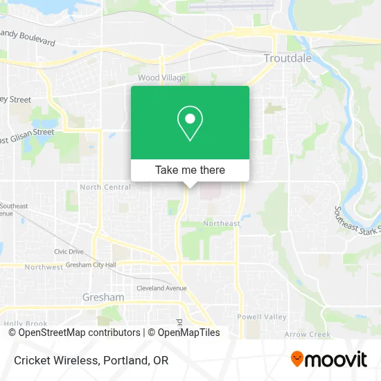 Cricket Wireless map