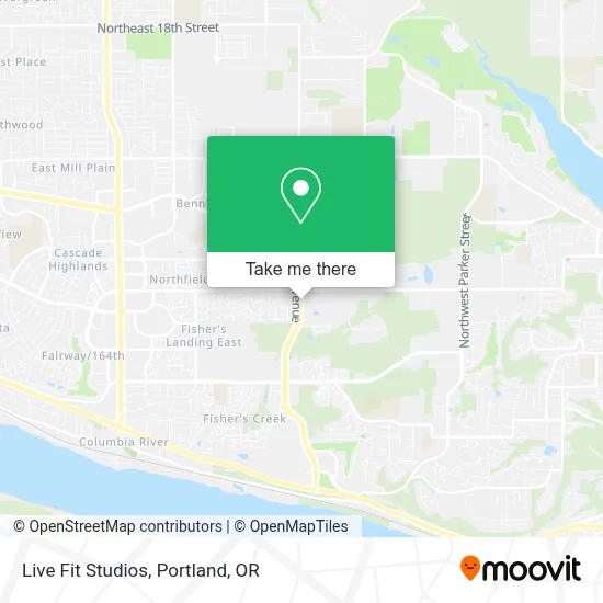 Live Fit Studios map
