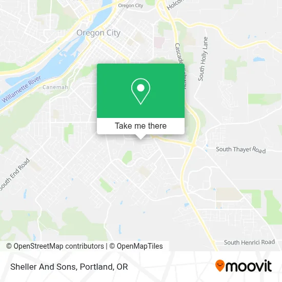 Sheller And Sons map