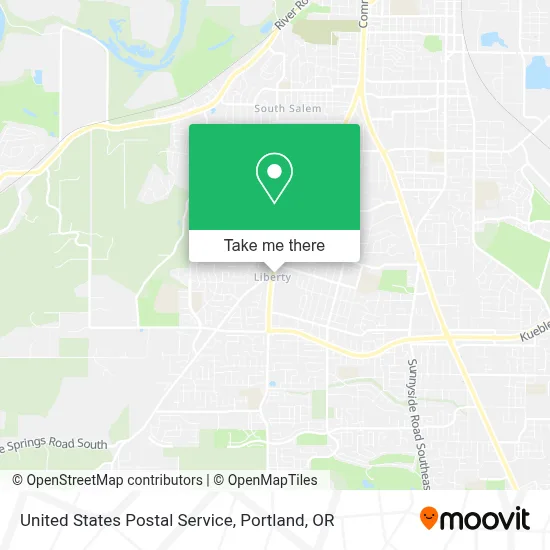 United States Postal Service map