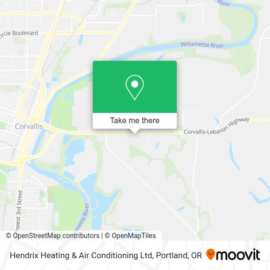 Hendrix Heating & Air Conditioning Ltd map