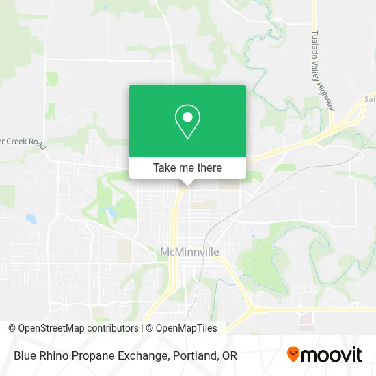 Blue Rhino Propane Exchange map