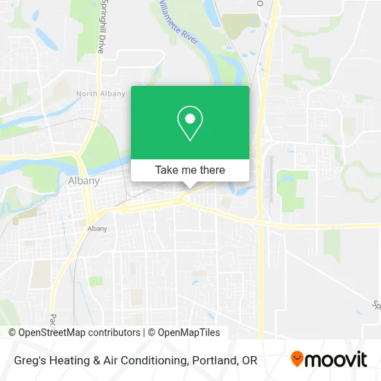 Greg's Heating & Air Conditioning map