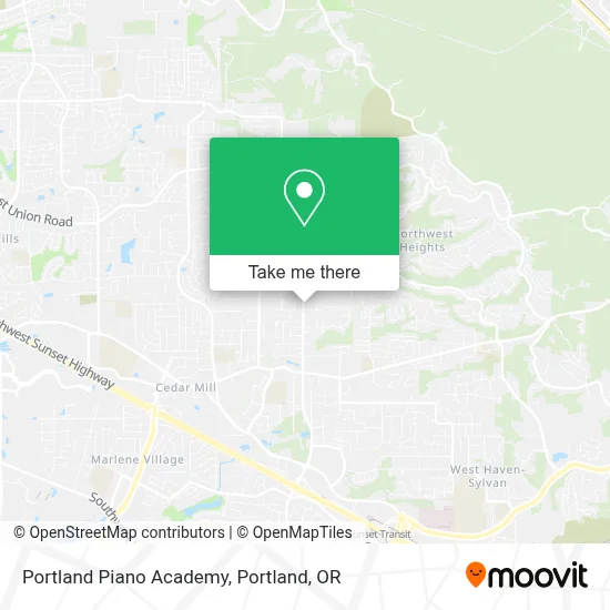 Portland Piano Academy map