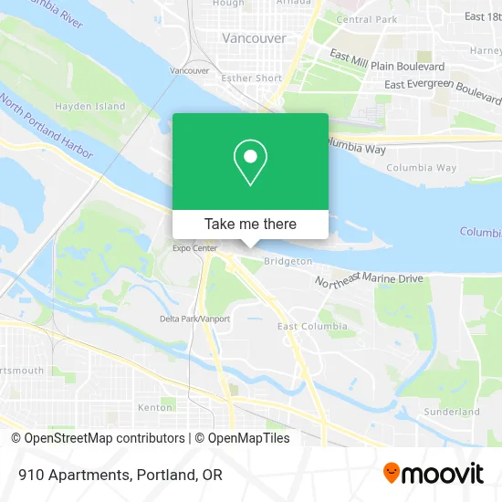 910 Apartments map