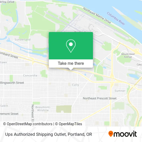 Ups Authorized Shipping Outlet map