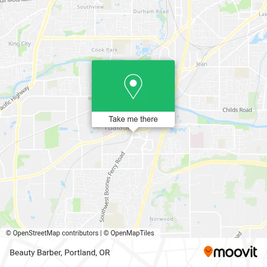 Beauty Barber map
