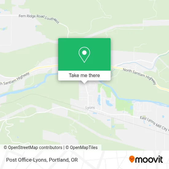Post Office-Lyons map