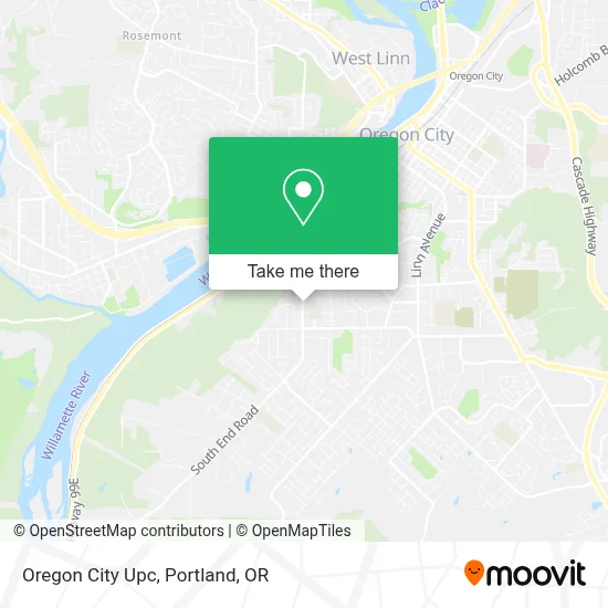 Oregon City Upc map