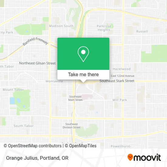 Orange Julius map