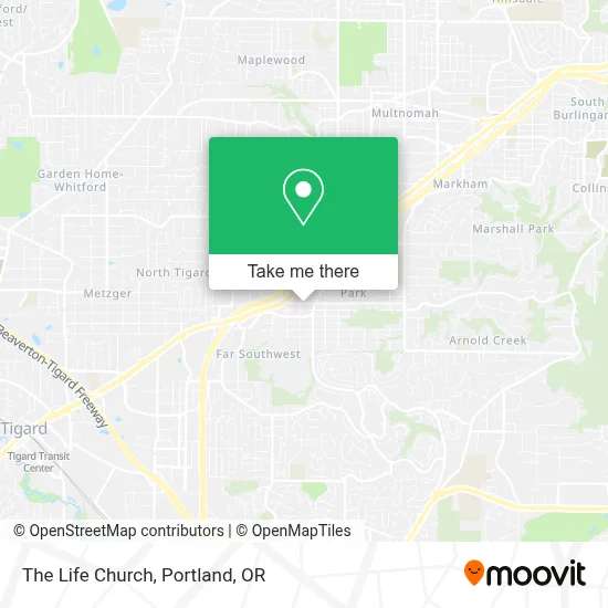 The Life Church map
