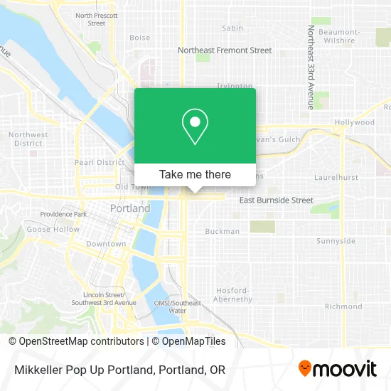 Mikkeller Pop Up Portland map