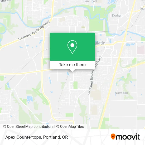 Apex Countertops map