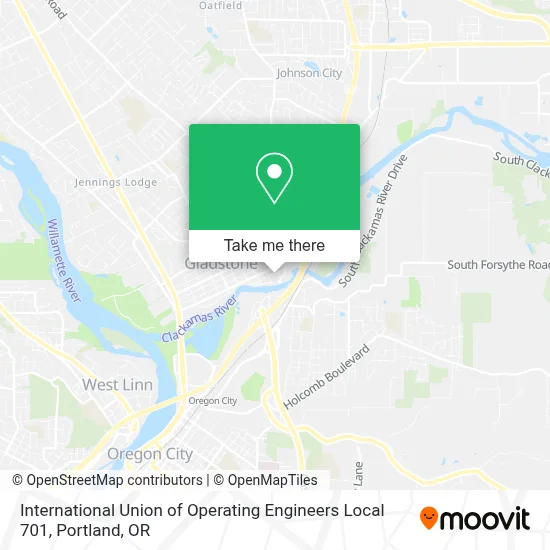 International Union of Operating Engineers Local 701 map