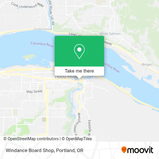 Windance Board Shop map