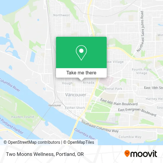 Two Moons Wellness map