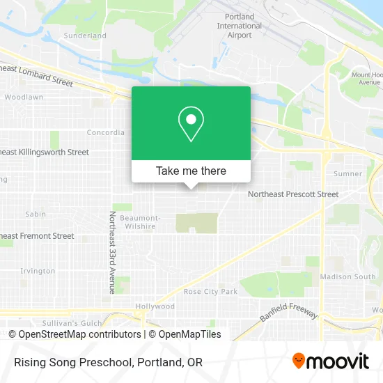 Rising Song Preschool map