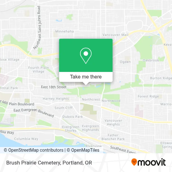 Brush Prairie Cemetery map