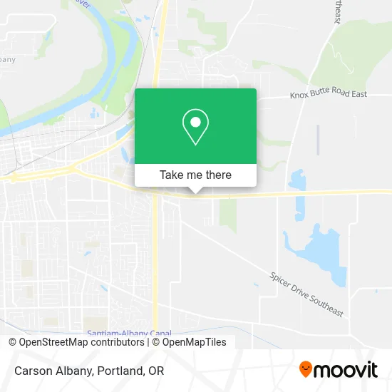 Carson Albany map