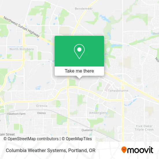 Columbia Weather Systems map