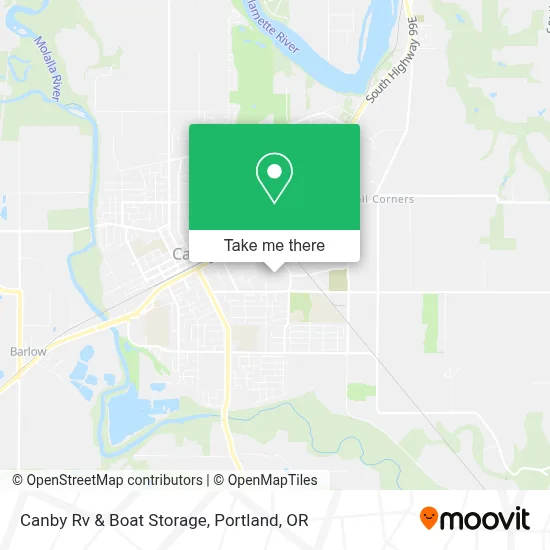Canby Rv & Boat Storage map