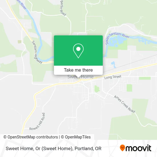 Sweet Home, Or map