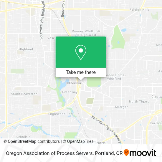 Oregon Association of Process Servers map