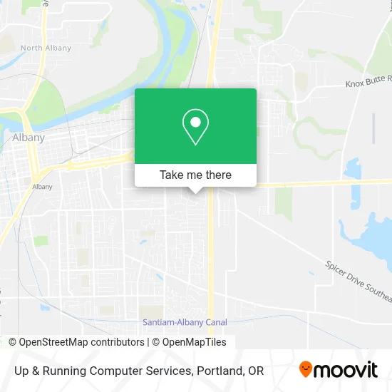 Up & Running Computer Services map