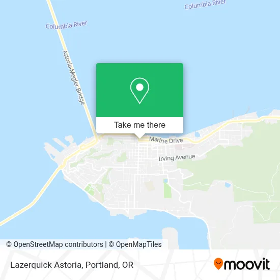 Lazerquick Astoria map