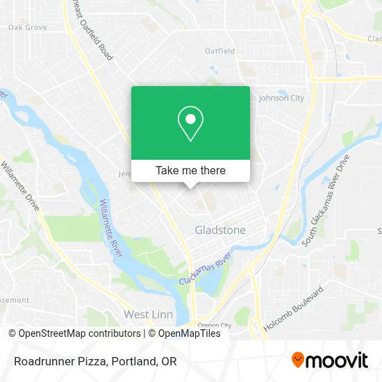 Roadrunner Pizza map