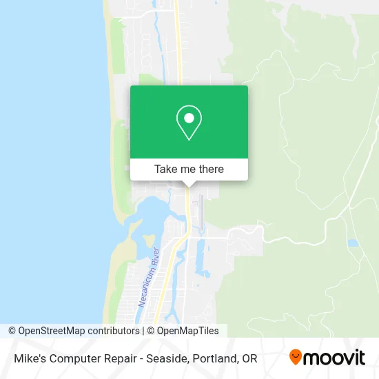 Mike's Computer Repair - Seaside map