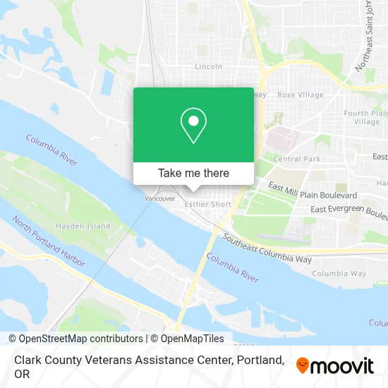 Clark County Veterans Assistance Center map