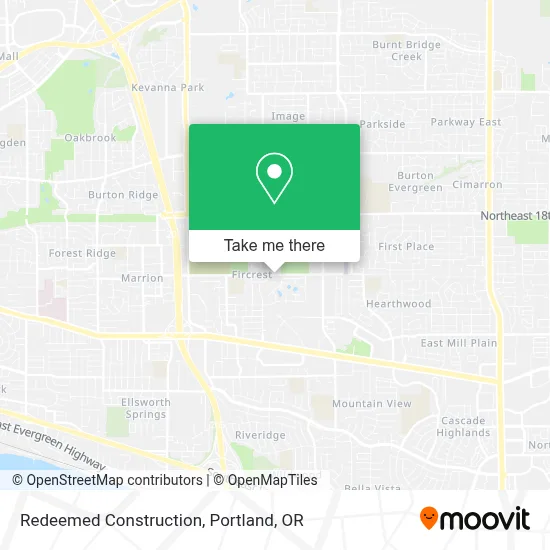 Redeemed Construction map