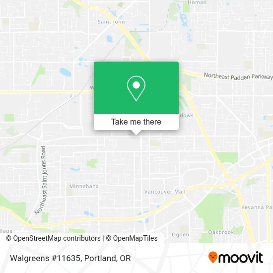 Walgreens #11635 map